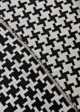 Linen Windmill Interwoven Black Off-White