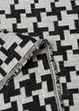 Linen Windmill Interwoven Black Off-White