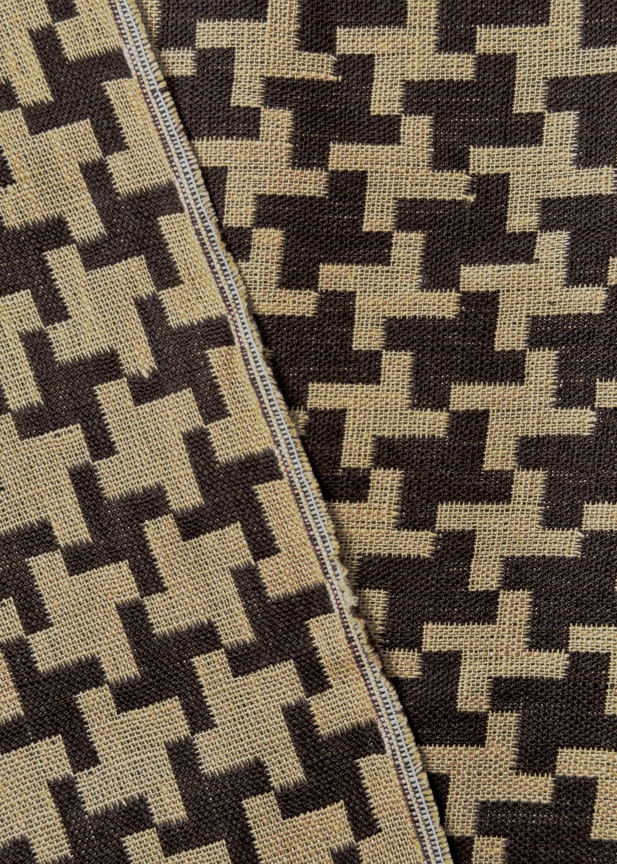 Linen Windmill Interwoven Brown Mocha