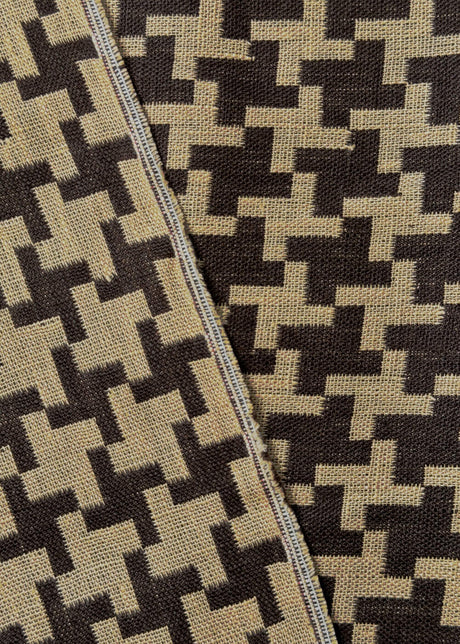 Linen Windmill Interwoven Brown Mocha