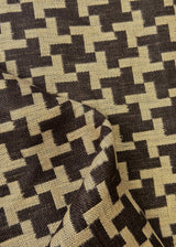 Linen Windmill Interwoven Brown Mocha