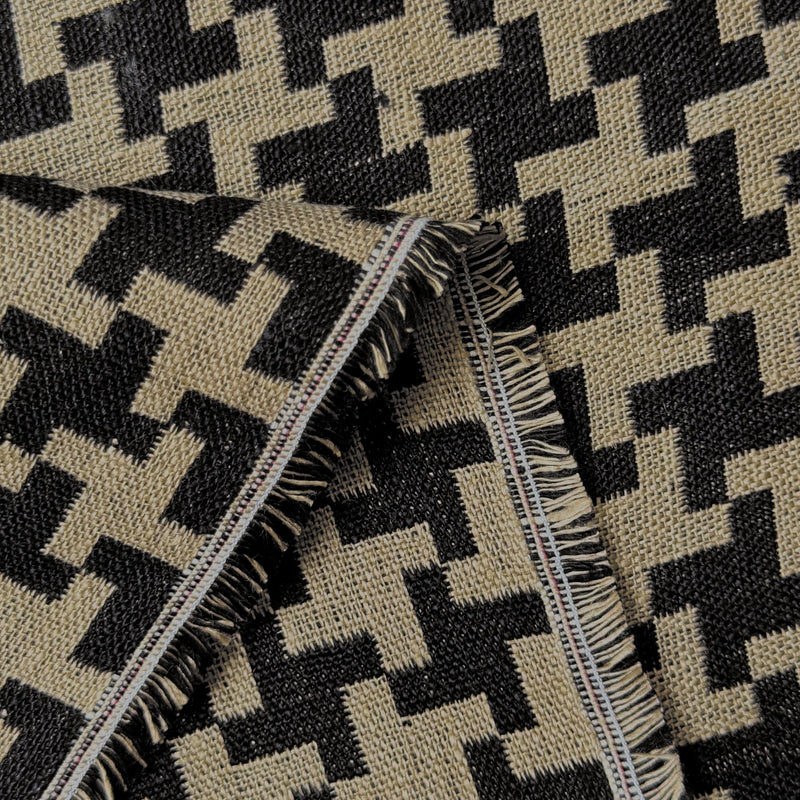 Linen Windmill Interwoven Black Slate