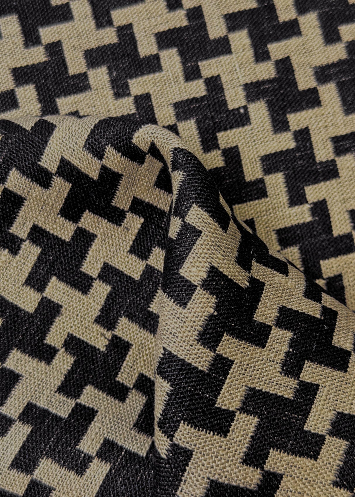 Linen Windmill Interwoven Black Slate
