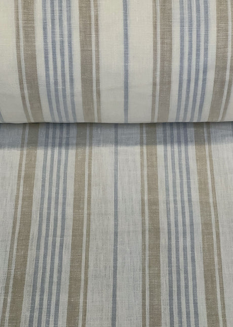 Linen Shadow Stripe Fabric