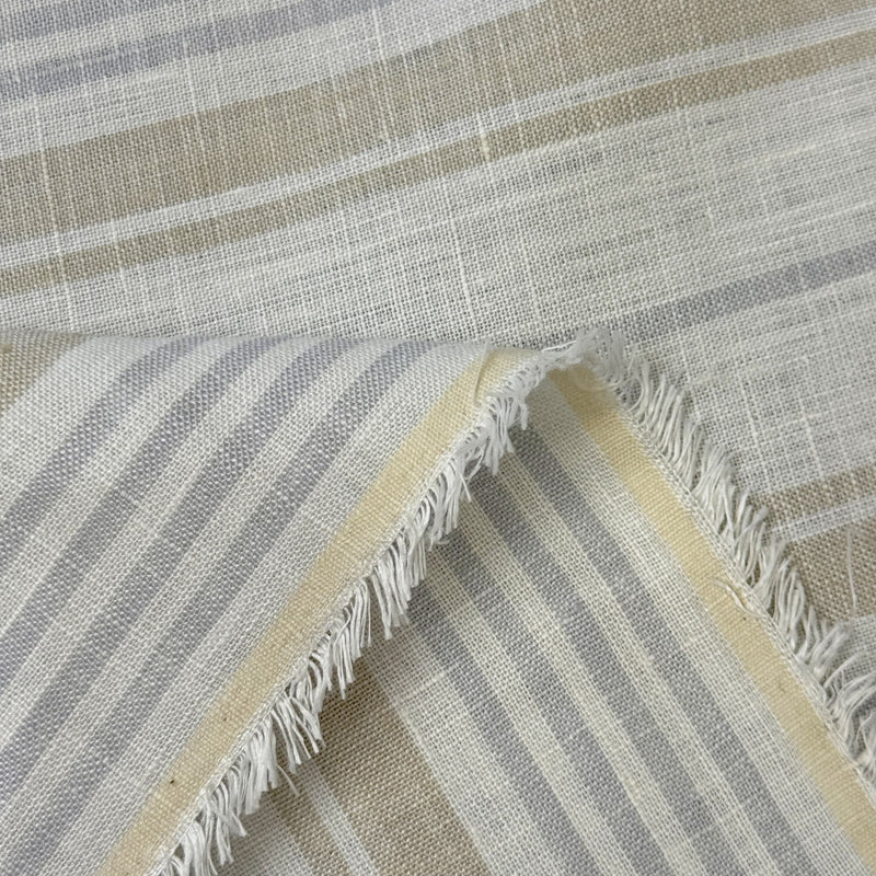 Linen Shadow Stripe Fabric