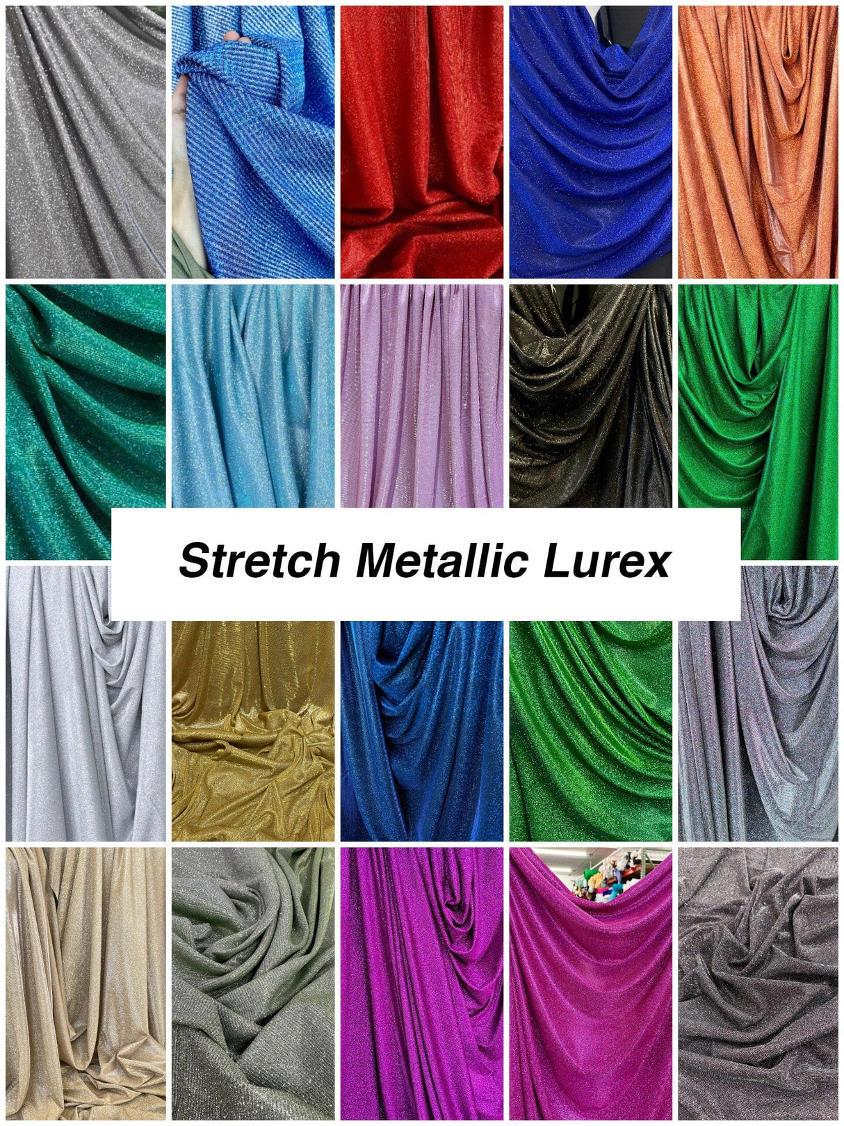 Stretch Metallic Lurex Knit