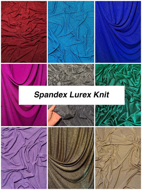 Shiny Spandex Lurex Knit