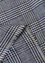 Linen Houndstooth Checker Navy Off-White