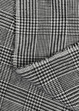 Linen Houndstooth Checker Black Off-White