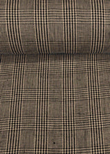 Linen Houndstooth Checker Black Slate