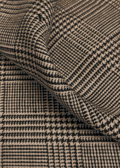 Linen Houndstooth Checker Black Slate