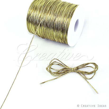 1.5Mm Metallic Gift Tag (Non-Elastic) - 144 Yards (Gold)