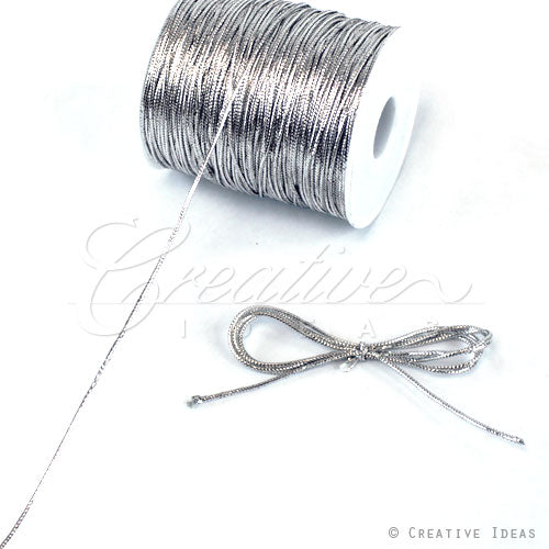 1.5Mm Metallic Gift Tag (Non-Elastic) - 144 Yards (Silver)