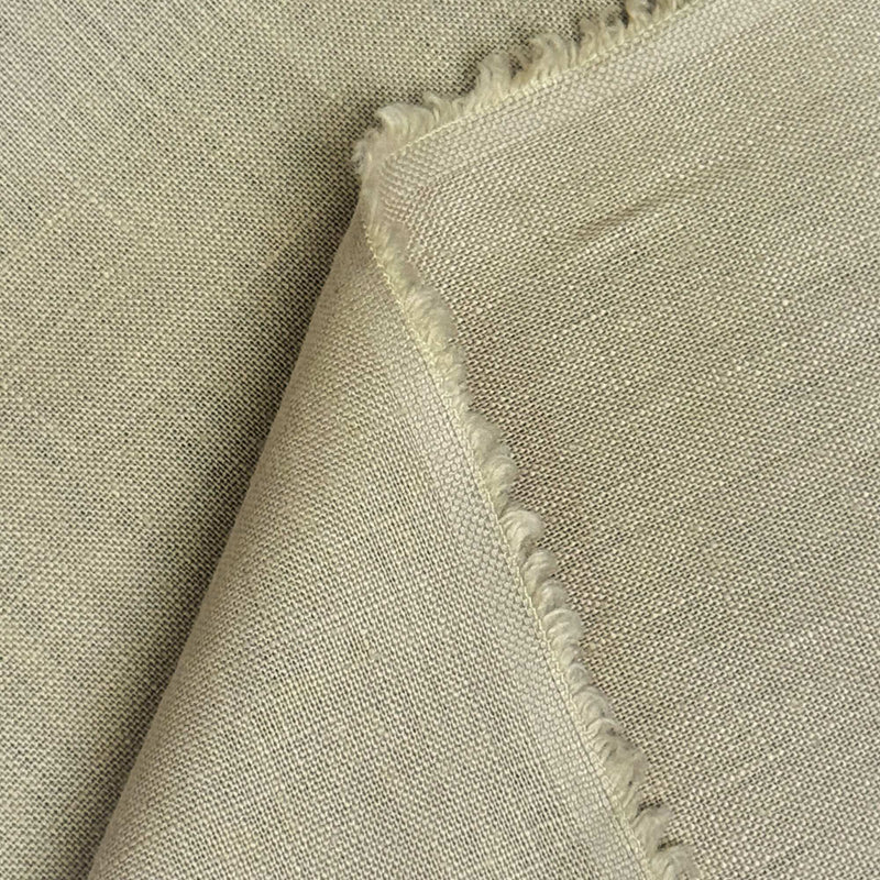 Pure Linen Fabric Tan