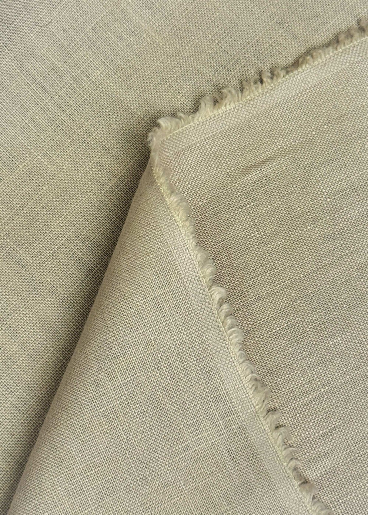 Pure Linen Fabric Tan