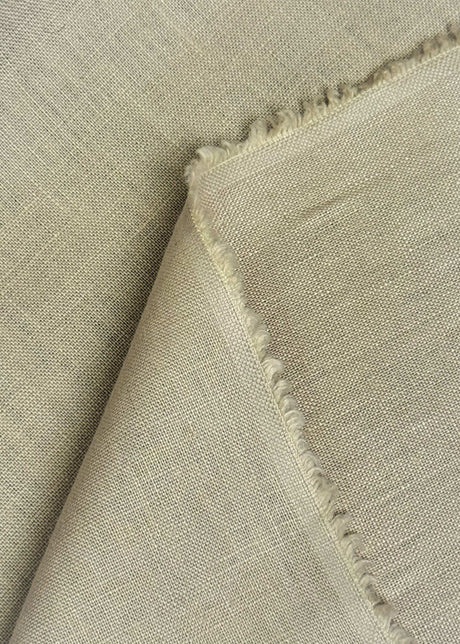 Pure Linen Fabric Tan