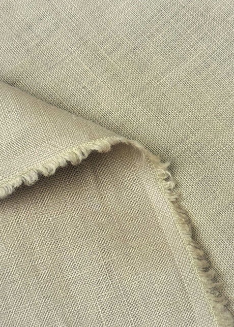 Pure Linen Fabric Tan