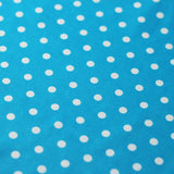 Dippin Dotz Poly Spandex Fabric - Small Polka Dots, Multiple Colors, 58/60" Width (1 Yard)