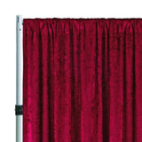 Velvet Backdrop Drape 12 ft x 57 in Burgundy