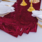 Velvet Table Runner 13x108 Burgundy