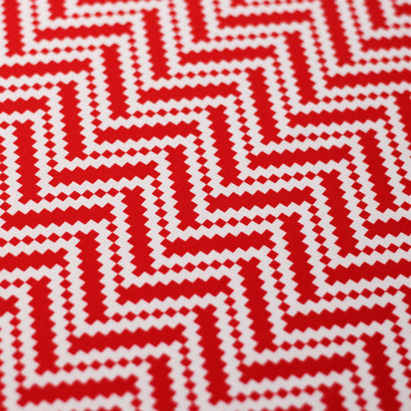 Zig Zag Racer Polyester Spandex Fabric - Multiple Colors, Chevron Zig Zag, 58/60" Width (1 Yard)