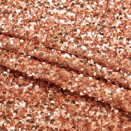 Duchess Stretch Velvet Sequin Polyester Spandex Fabric - Embroidered Sequins, 46/47" Width, 2-Way Stretch (1 Yard)