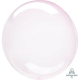 Plastic Balloon Crystal Clearz Petite Light Pink