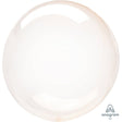 Plastic Balloon Crystal Clearz Petite Orange