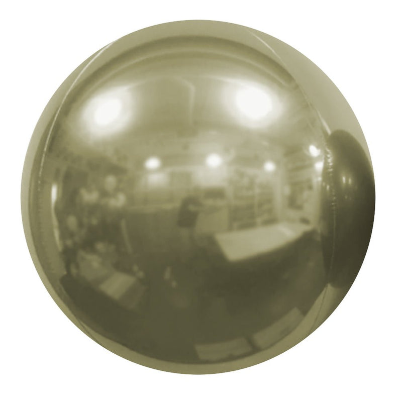 Mirror Balloon White Gold 10 Inch