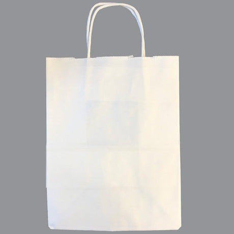 Gift Bag White 10 x 8 Inch