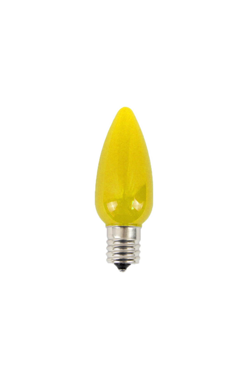 C9 Wonderful LED SMD Bulb (25 bulbs/bag) - Frosted, Yellow