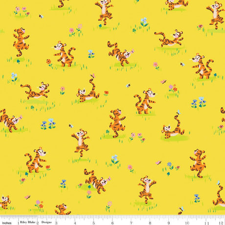 Quilting Cotton 100 Aker Woods Winnie the Pooh Tigger Bounce Riley Blake Designs