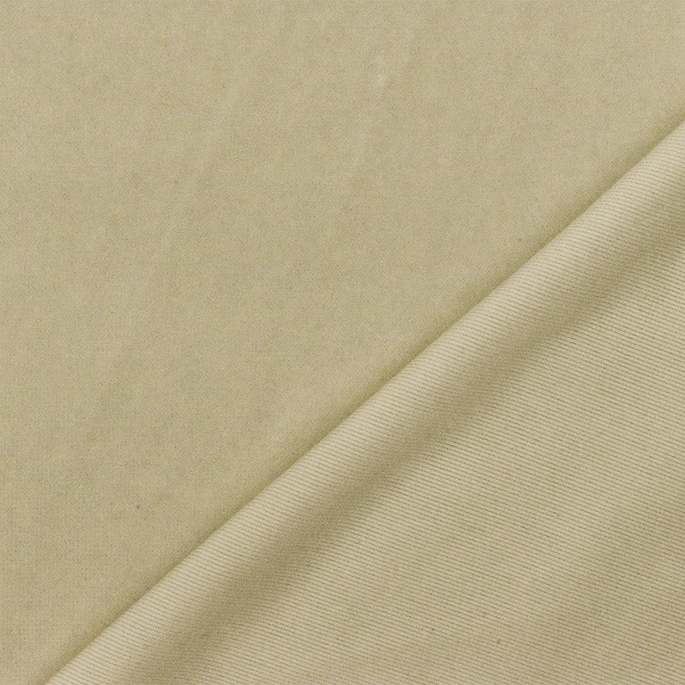 1 Yard Fairy Beige Spandex Velvet Knit Fabric 58 Inches