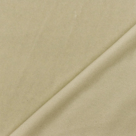 1 Yard Fairy Beige Spandex Velvet Knit Fabric 58 Inches
