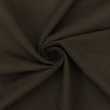 1 Yard Muddy Brown Solid Stretch Brushed Back Poly Poplin Woven Fabric 60 Inches