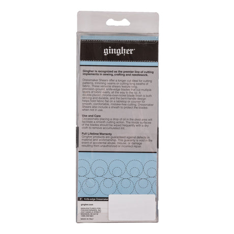 Gingher Knife Edge Dressmaker Shears - 8"