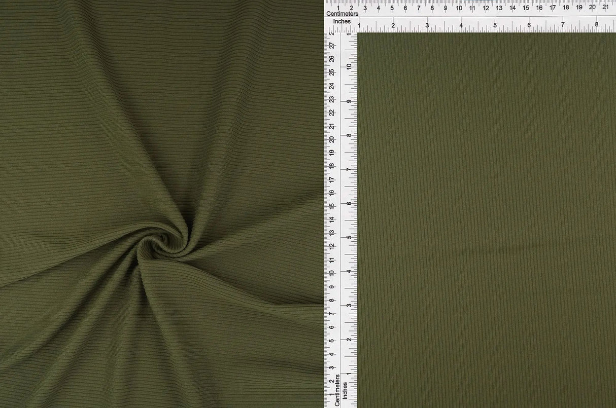 1 Yard 2x1 Yummy Rib Solid Knit Fabric 170 GSM, 58/60? Wide Polyester Spandex Blend