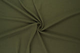 Rib Solid Stretch Knit Fabric