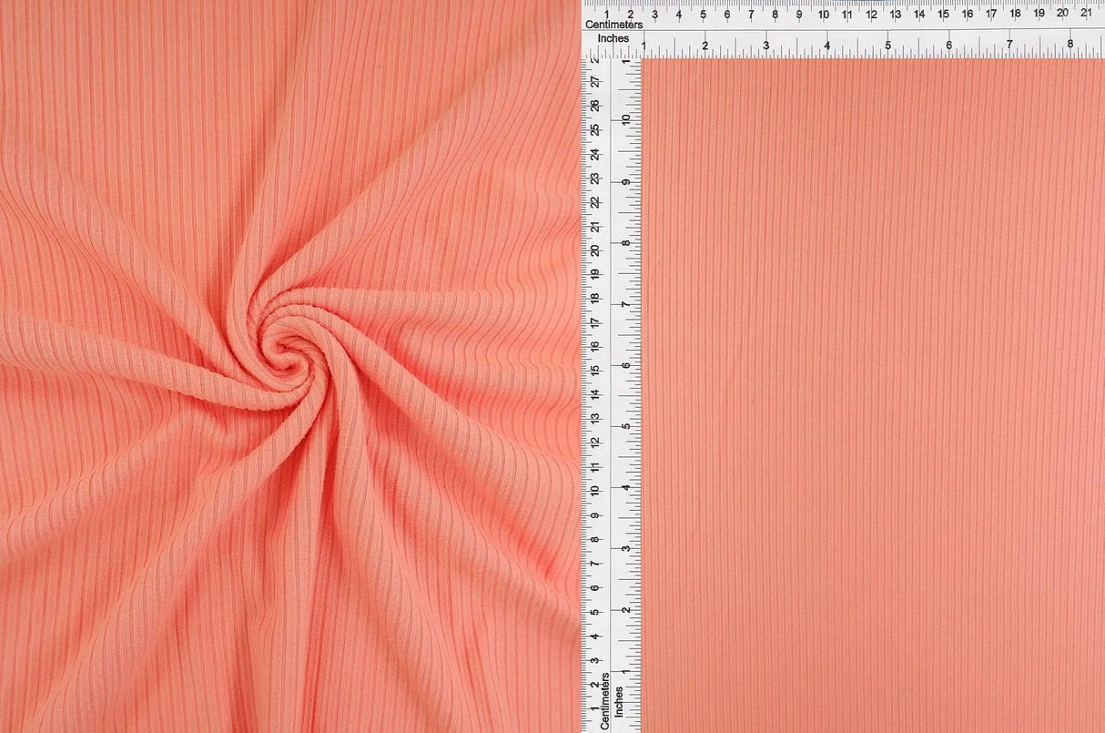 1 Yard 4x2 Yummy Rib Knit Fabric 170 GSM, 58/60? Wide Polyester Spandex Blend