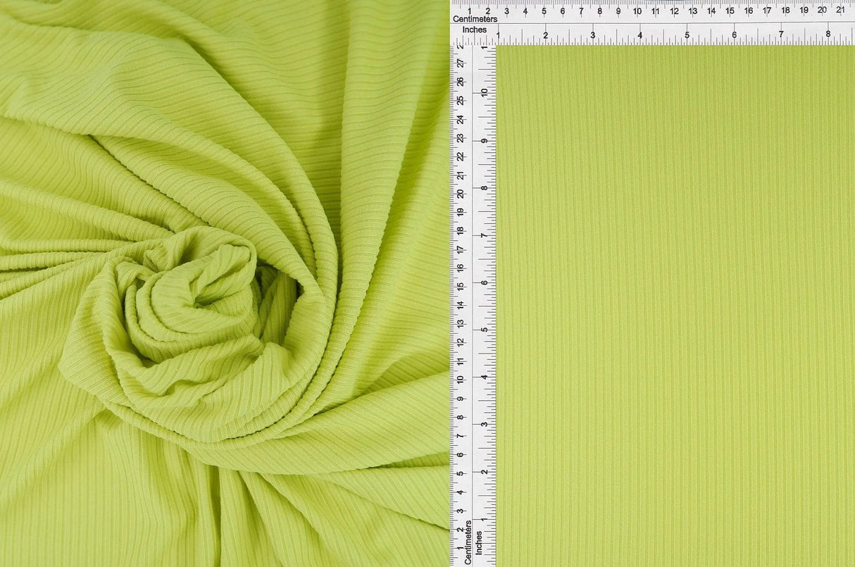 1 Yard 4x2 Yummy Rib Knit Fabric 170 GSM, 58/60? Wide Polyester Spandex Blend