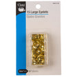 Dritz Large Gold Eyelets Size 1/4" - 15ct