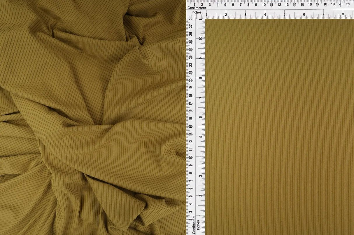 1 Yard 4x2 Yummy Rib Knit Fabric 170 GSM, 58/60? Wide Polyester Spandex Blend