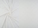 1 Yard DTY Knit Jacquard Eyelet Fabric 190 GSM, 58/60'' Wide Polyester Spandex Blend