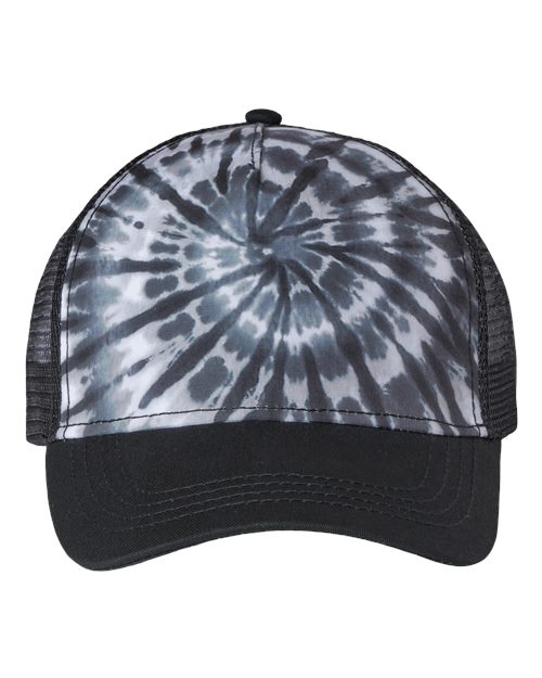 Tie-Dyed Five-Panel Trucker Cap