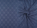 Lightweight DTY Knit Jacquard Eyelet Fabric Stretch Polyester Spandex 58/60 Inches Wide