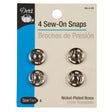 Dritz Nickel Sew On Snaps Size 4 - 4ct