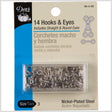 Dritz Nickel Hooks & Eyes Size 3 - 14ct