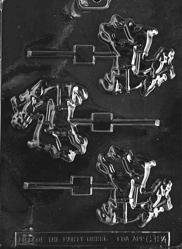 Reindeer Lolly Chocolate Mold - LPC184