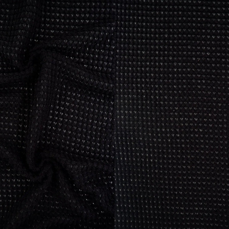 1 Yard Polyester Rayon Spandex Oversize Waffle Knit Solid Fabric 54/56" Width