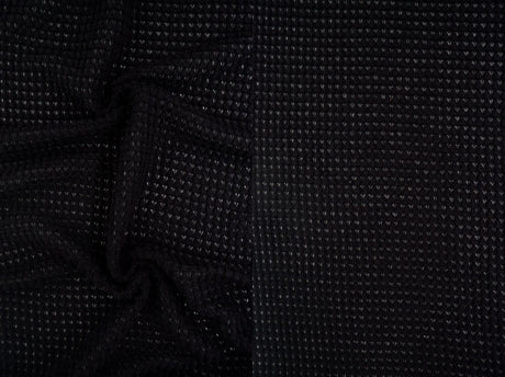1 Yard Oversize Waffle Solid Stretch Knit Fabric 54 Inch Wide